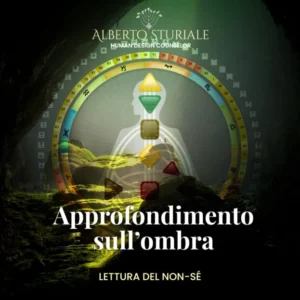 Copertina dell’Approfondimento sull’Ombra e del Non-Sé in Human Design, con Rave Chart in un paesaggio scuro