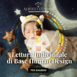 Copertina della Lettura Human Design per bambini, con neonato e Rave Chart