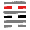Profilo 3/5 in Human Design: Linea 3 di Personalità in nero e Linea 5 di Disegno in rosso